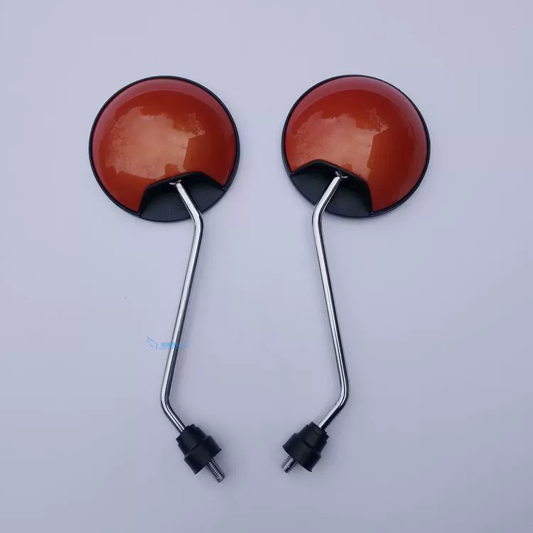 Rùa nhỏ vua điện xe gương chiếu hậu gương xe tay ga phong cách châu Âu Emma Yadi lồi gương phản chiếu phổ quát 8 mm - Xe máy lại gương