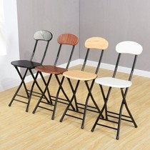 Stainless steel folding chair office chair simple back chair stool home simple computer chair single dining chair