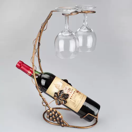 Бесплатная доставка одна бесплатная четыре европейские красные винные стойки Железный винный стеклян