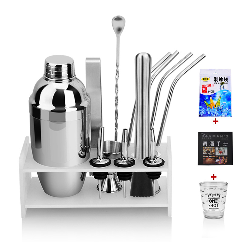 Stainless steel bartender set cocktail snow pot Shaker shaker cup bartender tool shaker cup bar Shaker