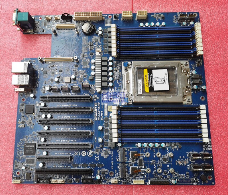 Gigabyte Mz32-Ar0 Xiaolong Motherboard, Supports Epyc 7K62 7B12 7413 7282 Pcle 4.0