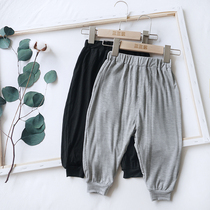 Childrens modal trousers summer thin baby anti mosquito pants boy shake pants female baby cotton big pp pants