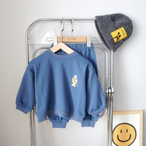 Childrens Clothing Baby Sports Suit Fall Thin mens children Long sleeves Long pants casual Two sets of women Childrens autumn clothes