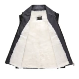 Демисезонный шерстяной удерживающий тепло жилет, для среднего возраста