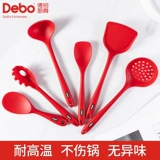 Debo Debo кастрюля с антипригарным покрытием, специальная силиконовая лопатка, устойчивая к высоким температурам, набор бытовой посуды, ложка для супа, лопатка для жарки, дуршлаг, лопаточка для рыбы