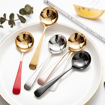 Onecci round spoon internet celebrity korean style nordic dessert