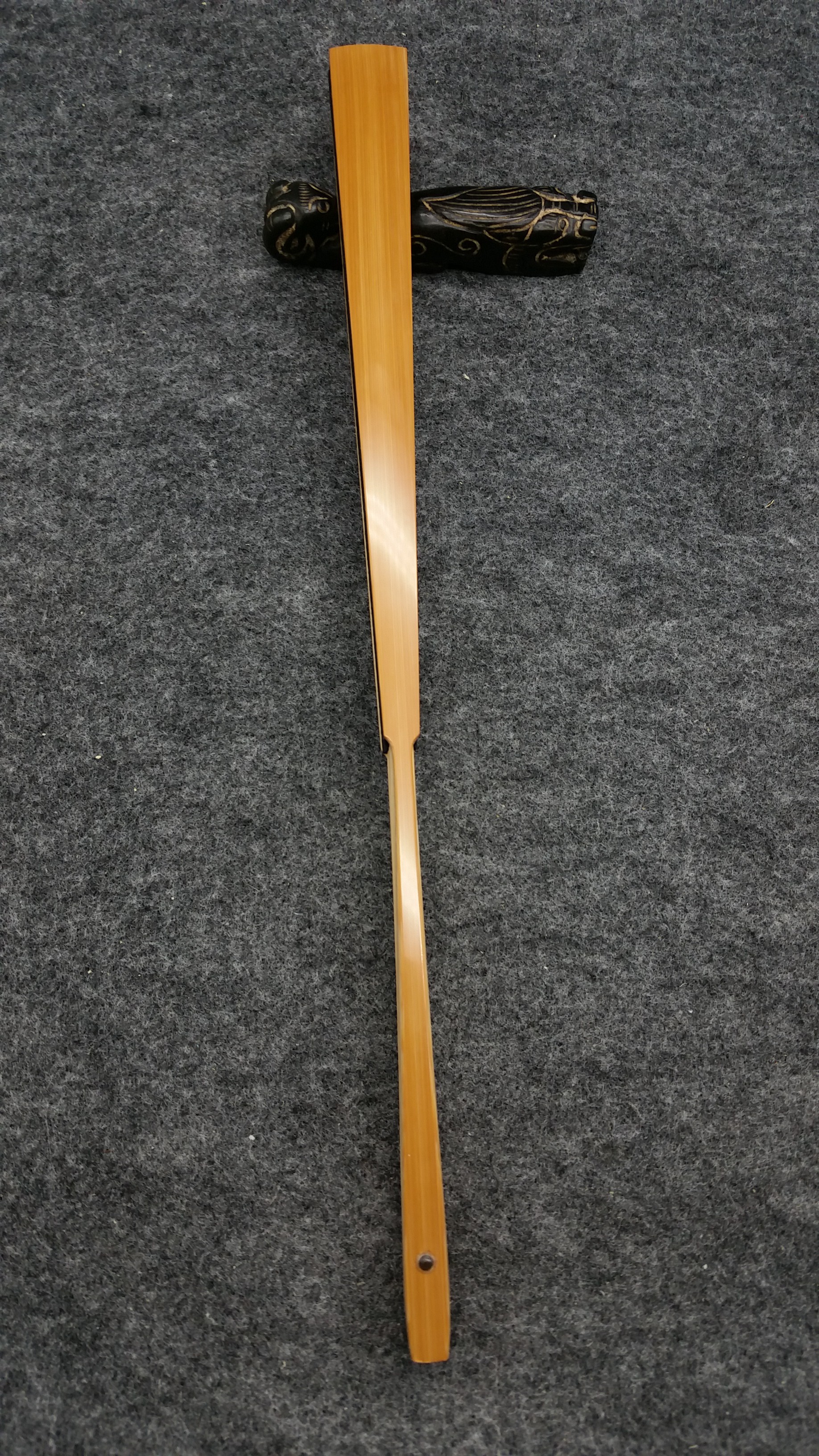 95 inch precision old jade bamboo fan Seiko scraping and white cow angle black fan