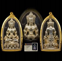 Thai Featured Vasutay Vasu Tower 2538 Tibetan Pharmacist Men and Women Necklace Pendant