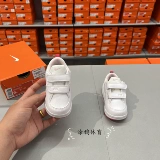 Nike, детские спортивные белые кеды на липучке для отдыха