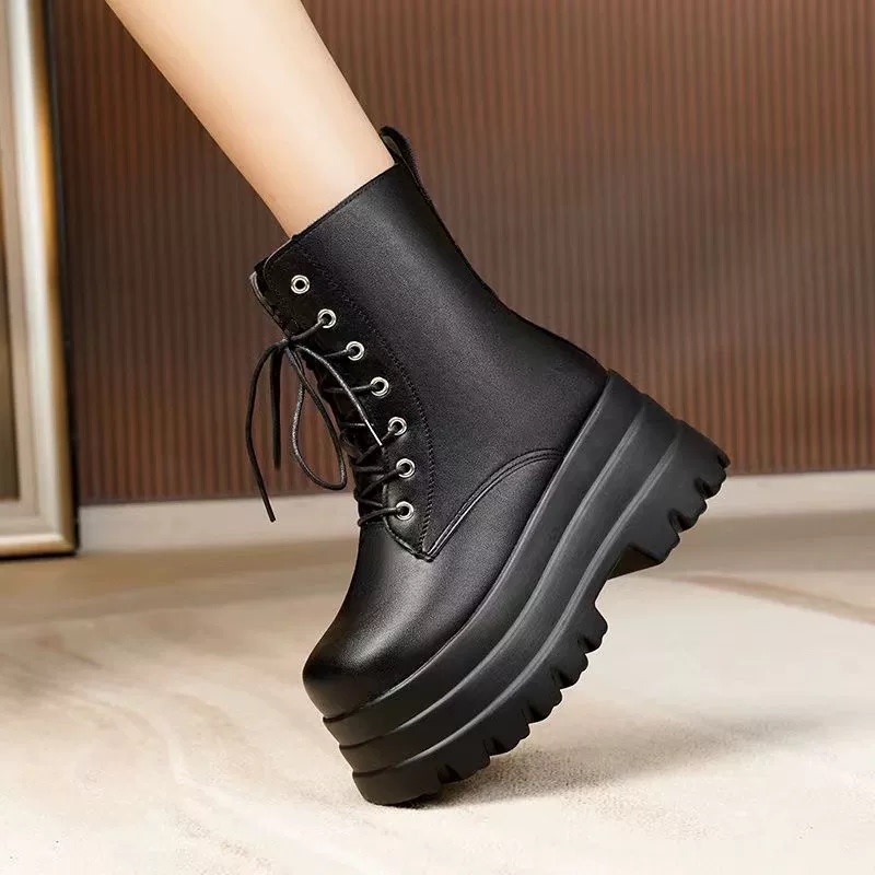 20cm Height Increasing Shoes for Cosplayers, Height Increasing Shoes for Men and Women, Long Boots, Wedding Dress, Concert Height Increasing Boots, 15 Martin Boots