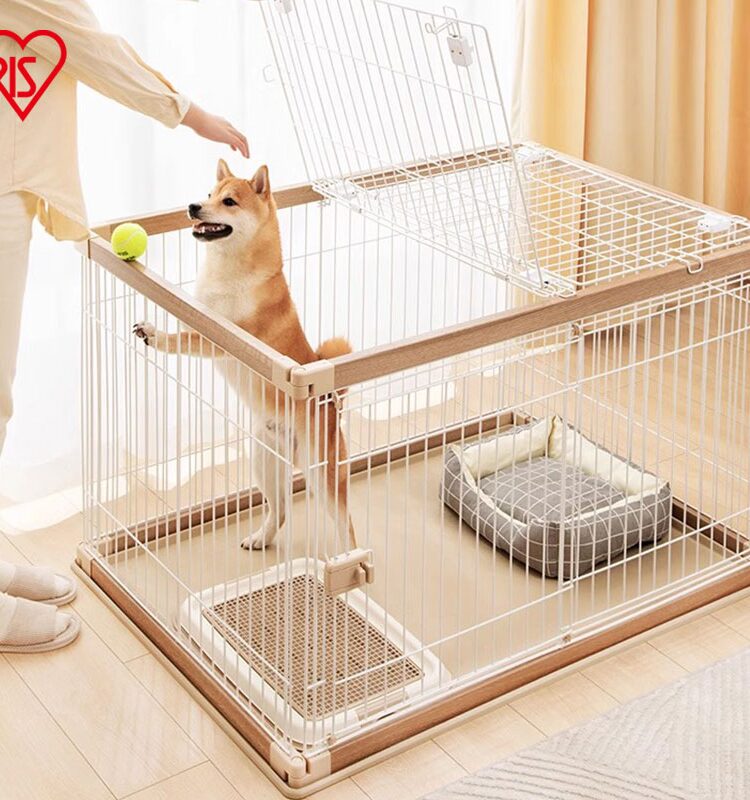 アリス 大型 高さのある犬用ケージフェンス 小型・中型犬用ケージフェンス 屋内用 ログスタイル 犬小屋 犬小屋