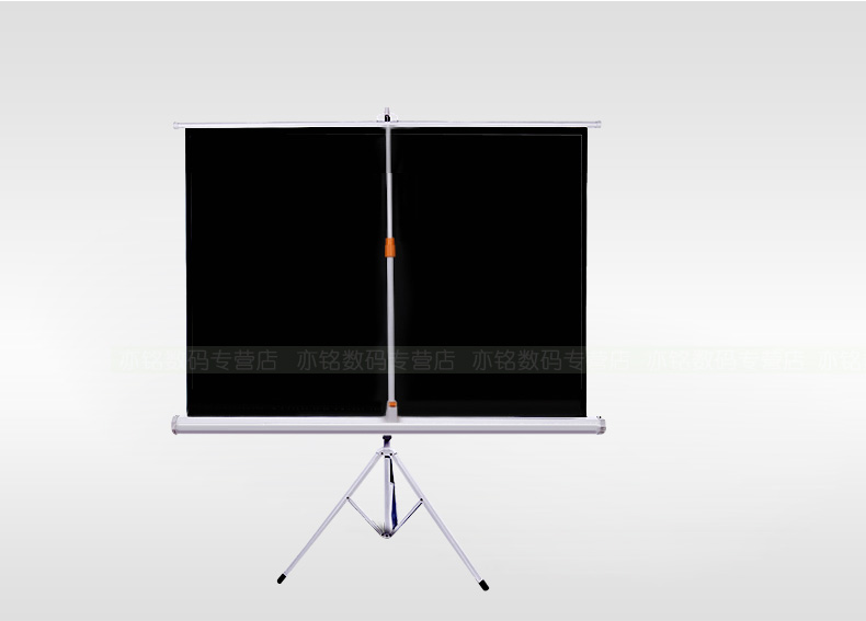 Hongye màn hình chiếu cầm tay 84 inch 100 inch 120 inch 4: 3 HD 4k phim trắng màn chiếu máy chiếu hạ cánh máy chiếu đơn giản màn hình di động khung màn hình - Phụ kiện máy chiếu màn máy chiếu treo tường