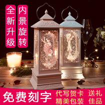 Rotating music box Music box Dancing ballet girl Princess Valentines Day Birthday gift Best friend crystal ball wind lamp