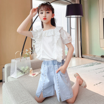 Tennis Red Girl Clothing Summer Small Scents Wind Suit 2022 New Han Fan CUHK Scout Girls Summer Costume Tide for Girls