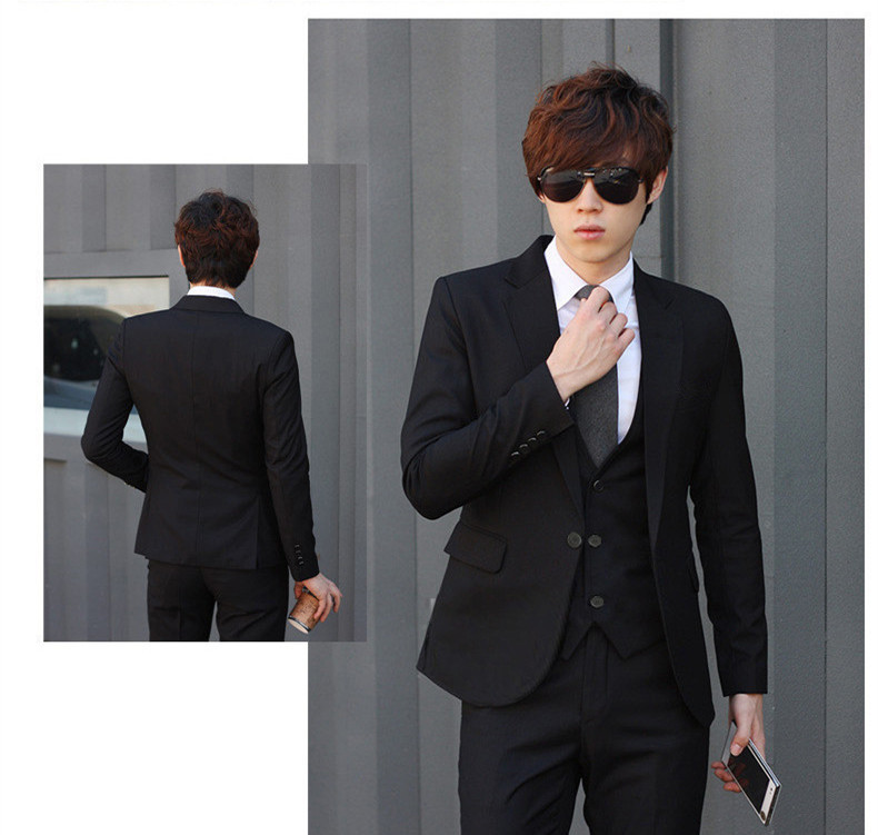 Phù hợp với nam giới Slim kinh doanh chuyên nghiệp tốt nghiệp sinh viên tốt nghiệp đại học phù hợp với đồ vest