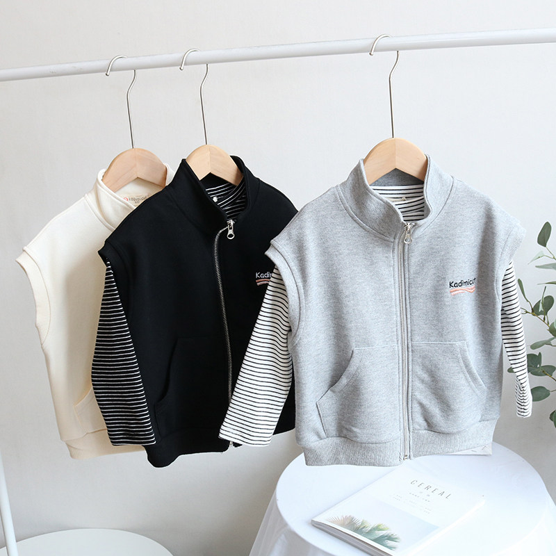 Fury Pushers ~ Children Waistcoat Vest Spring Mounted Baby Sports Cardio-hoodie Boy Girl Khami Baby Vest External Wear