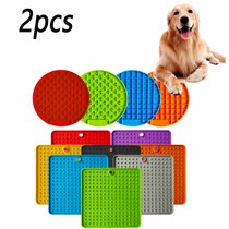 2pcs Lickimat Bowl for Dogs Pet Slow Feeder Anxiety Dog Food