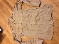 World War II US Air Force Army guan shirt with a shoulder width 42 sleeve length 65 card shirt intact