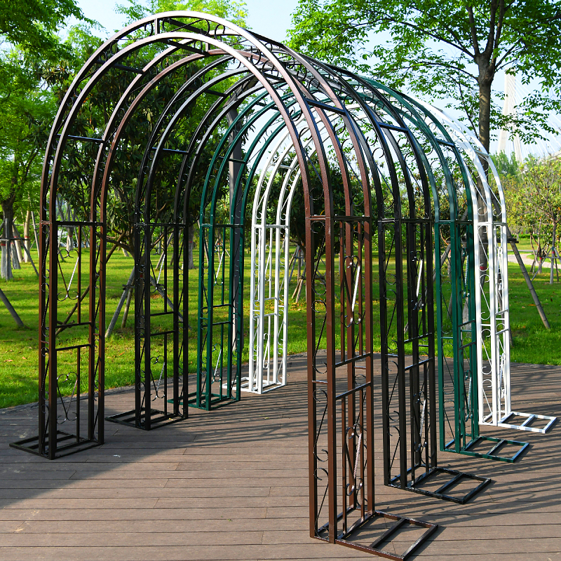 Villa Flower Arch Iron Flower Stand Climbing Trellis Villa Garden Arch Support Rose Climbing Support Arch Frame