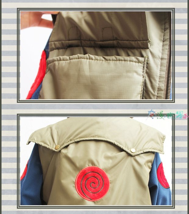 Naruto cờ gỗ Kakashi COS quần áo trên quần áo tóc giả tóc giả anime cosplay quần áo nam - Cosplay trang phục cosplay anime
