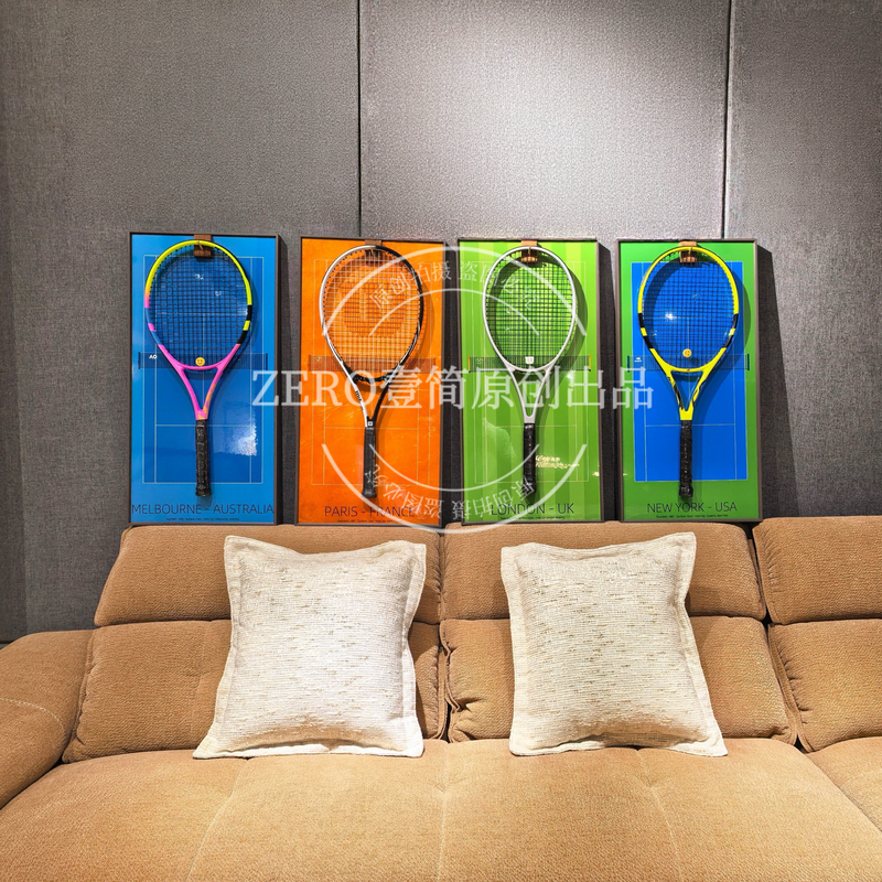 Hand Stories Grand Slam Tennis Wall Four Grand Slam Tennis Courts Photo Frame Tennis Racket Storage Tennis Hanging Painting Hand Stories Grand Slam Tennis Wall Four Grand Slam Tennis Courts Photo Frame Tennis Racket Storage Tennis Hanging Painting