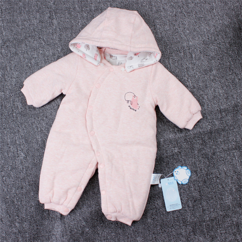 2018 mùa đông mới tư thế bé vuông quần áo bé trai và bé gái cộng với quần cotton dày bé romper Cáp Nhĩ Tân quần áo 6377 quần áo trẻ sơ sinh