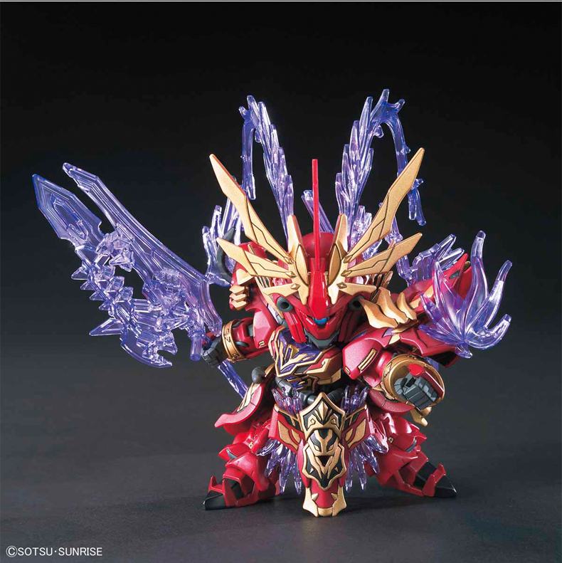Bandai Gundam Model SD Q Phiên bản Sanguo Chuangjie Chuan 08 Lu Bu Xinanzhou Red Rabbit Horse - Gundam / Mech Model / Robot / Transformers mô hình robot lắp ráp