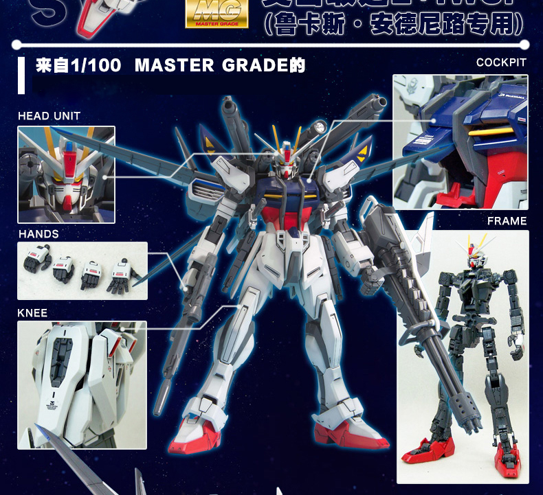 BANDAI Bandai Mô hình lắp ráp MG 1 100 Assault 嫣红 强袭 凤 Phiên bản RM - Gundam / Mech Model / Robot / Transformers 	mô hình gundam ráp