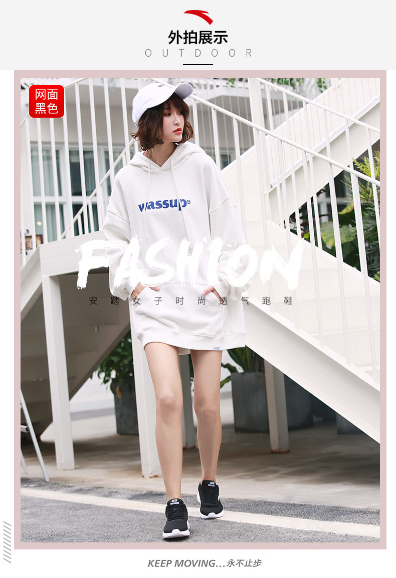 Giày thể thao Anta nữ 2019 mùa xuân giày nữ giày chạy bộ học sinh ánh sáng giày chạy giày sneakers giày thường giày sneaker nữ chính hãng