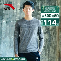 Anta áo len nam 2019 xuân mới áo dài tay nam chạy vòng cổ áo thun dệt kim nam - Thể thao lông cừu / jumper áo phông dài tay nữ