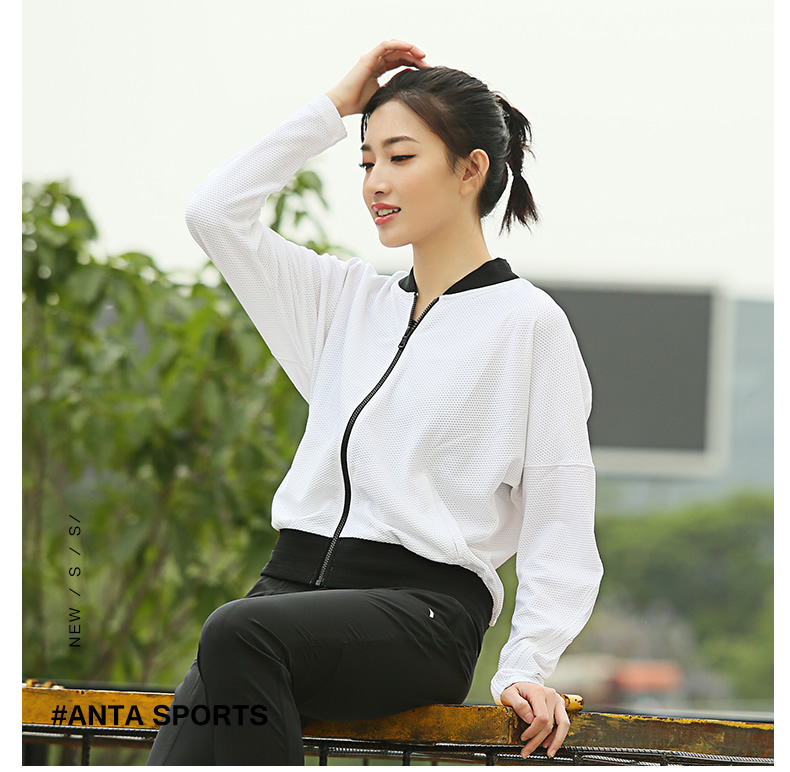 Anta của phụ nữ áo thể thao 2018 mùa hè thường thoải mái ánh sáng áo khoác thể thao windproof áo khoác 16738701 áo gió lining nam chính hãng