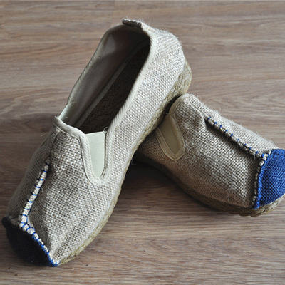 Ethnic-style Chinese retro flat cotton and linen cloth shoes, men's and women's couple shoes, travel shoes, Zen-inspired spring and autumn casual shoes
