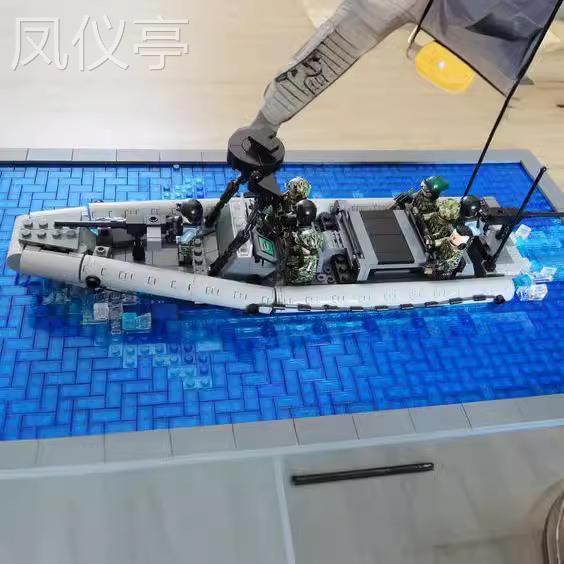 Seal Team Speedboat Building Blocks Military Series Swat Force Fast Boat Model Assembly Toy Compatible Seal Team Speedboat Building Blocks Military Series Swat Force Fast Boat Model Assembly Toy Compatible