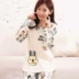 Mùa thu và mùa đông đồ ngủ mùa hè cotton dài tay mui xe mỏng mùa xuân và mùa thu phù hợp với mô hình phụ nữ kích thước lớn dịch vụ nhà nữ