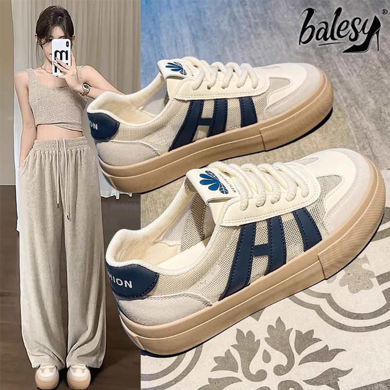 British Genuine Leather Thick-Soled German Training Shoes for Women, 2026 New Summer Mesh Breathable White Sneakers, Sports Casual Shoes British Genuine Leather Thick-Soled German Training Shoes for Women, 2026 New Summer Mesh Breathable White Sneakers, Sports Casual Shoes