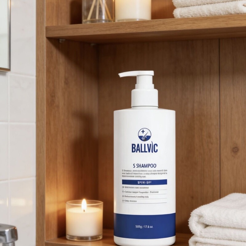 Korean Imported Ballvic Men's Nourishing Shampoo Hair Care Copper Peptide Hair Strengthening S Mild Acid