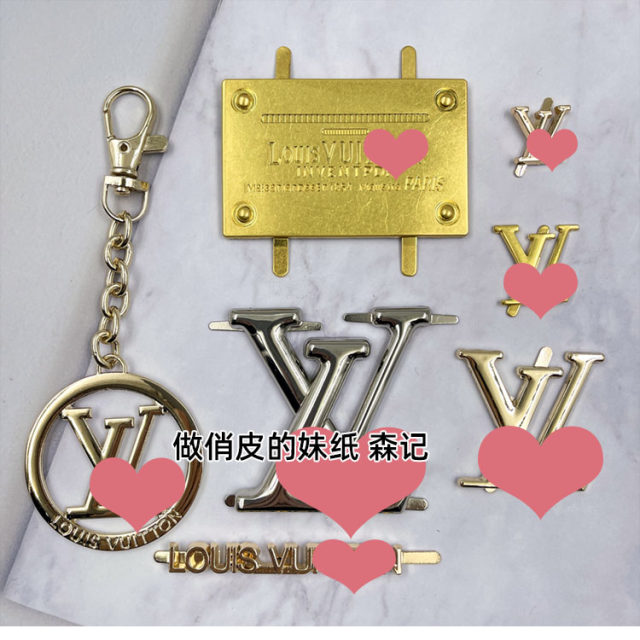 (ຊຸດ 6) Hardware Decorative Buckle L Home B Jiakou Home Standard Bag Back Buckle Pendant Accessories Hyuna Same Style Bag