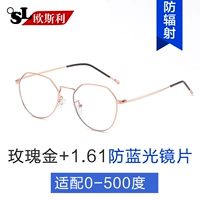 Розовое золото+1,61 линза против Blu-ray [подходит 0-500 градусов]