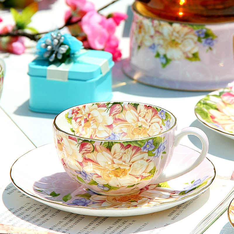 Goods to transport European - style coffee cup suit ipads porcelain ceramic creative English afternoon tea tea tea cup