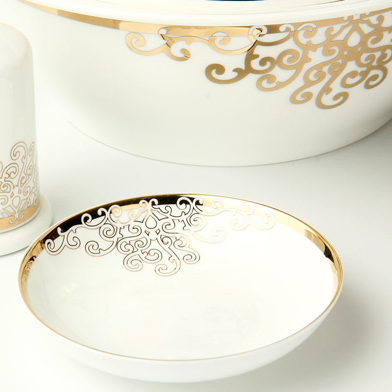 Tangshan goods to transport 】 【 dishes dishes 56 skull ipads China 】 【 porcelain tableware suit Korean ceramics