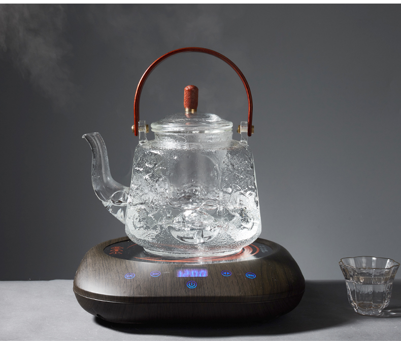 Mountains glass boiled tea machine electricity TaoLu RongShan hall large heat steaming kettle pu - erh tea teapot girder tea sets