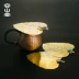 Rongshantang Yunshi dát bạc nguyên chất lá đồng tách trà rò rỉ set trà sáng tạo phụ kiện trà kungfu - Trà sứ tách uống trà Trà sứ