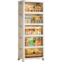 Free-to-install folding containing cabinet lockers Home Living room Multi-level snacks Debris Plastic Containing cabinet Lockers
