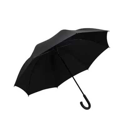 Bend handle big umbrella long handle men and women oversized double double layer retro simple solid color custom logo business umbrella