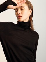 One Wei Buyer te Set of finger pile collar high collar multicolor non-tie wool base shirt pullover long sleeve sweater