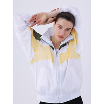 Yiwei Japan imported fabric color color sunscreen windproof rain retro jacket boyfriend wind sports jacket female