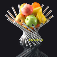 Hot sale stainless steel da Vinci fruit plate creative fruit plate fashion fruit plate rotating fruit plate fruit rack