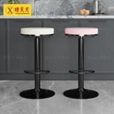 Простой барный стул, бытовой вращающийся подъемный барный стул, высокий табурет, барная стойка, магазин чая с молоком, стойка, барный стул, круглый табурет