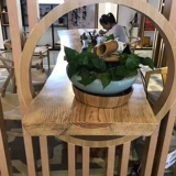 Столичный стол с твердым древесиной, столик, простой и современный длинно деревянный столик, журнал, большой доска большой стол большой класс, нерегулярный чайный стол