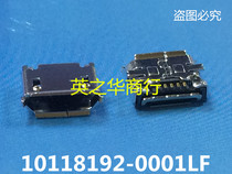10118192-0001LF 5-pin surface mount type B USB connector socket direct shot